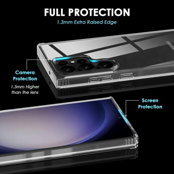 Luxury Premium Anti-Burst Transparent Case Cover For Samsung Galaxy S22 Ultra/S23 Ultra - Image 11
