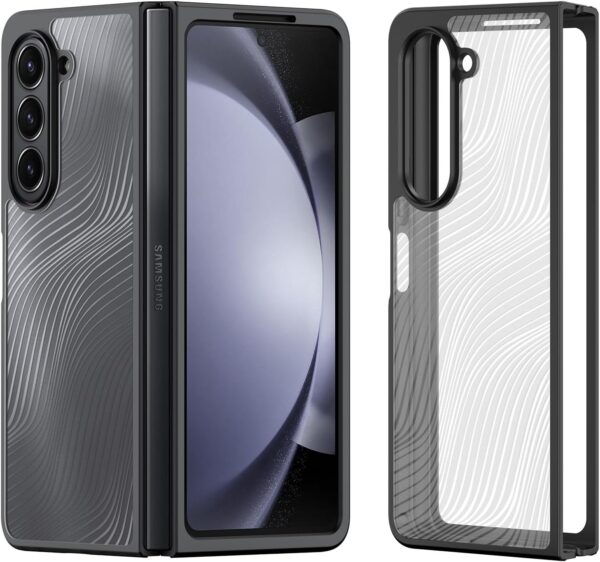 DUX DUCIS Crystal Clear with Flowing Lines Back Cover Case Cover for Samsung Z Fold 4 5G - Image 3