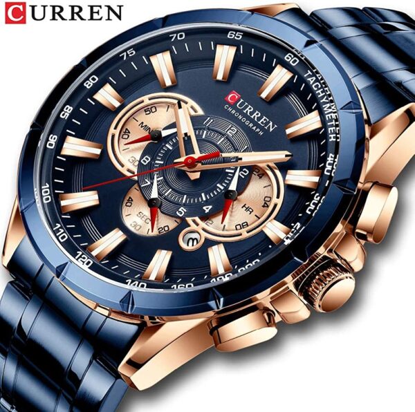 Wrist Watch Men Waterproof Chronograph Military Army Stainless Steel Male Clock Man Sport Watches - Image 13