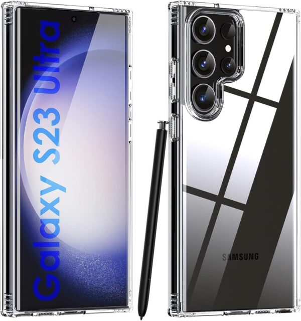 Luxury Premium Anti-Burst Transparent Case Cover For Samsung Galaxy S22 Ultra/S23 Ultra - Image 13