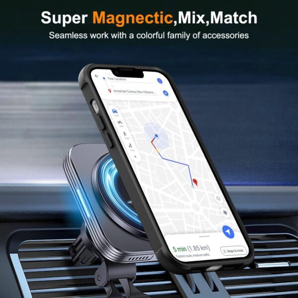 Luxury Premium Traslucent Case Cover With Ring Stand For iPhone 14/14 Plus - Image 17