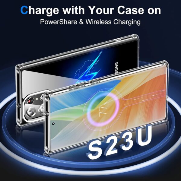 Luxury Premium Anti-Burst Transparent Case Cover For Samsung Galaxy S22 Ultra/S23 Ultra - Image 5