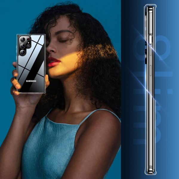 Luxury Premium Anti-Burst Transparent Case Cover For Samsung Galaxy S22 Ultra/S23 Ultra - Image 6
