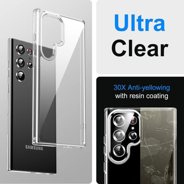 Luxury Premium Anti-Burst Transparent Case Cover For Samsung Galaxy S22 Ultra/S23 Ultra - Image 9