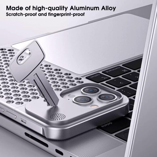 Luxury Ultra thin Aluminum Alloy Heat Dissipation Aromatherapy Anti-Scratch Slim Case Cover For iPhone series - Image 6