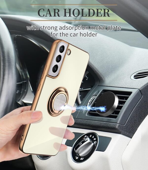 Luxury Premium Eletroplated Finger Ring Case Cover For Samsung Galaxy S21 - Image 8