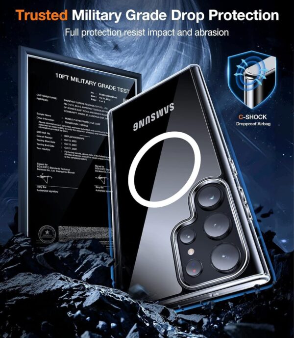 Luxury Premium Shockproof Clear MagSafe Magnetic Cover Case For Samsung Galaxy S22 Ultra/S23 Ultra - Image 16