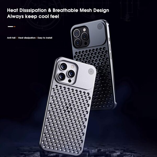 Luxury Ultra thin Aluminum Alloy Heat Dissipation Aromatherapy Anti-Scratch Slim Case Cover For iPhone series - Image 7