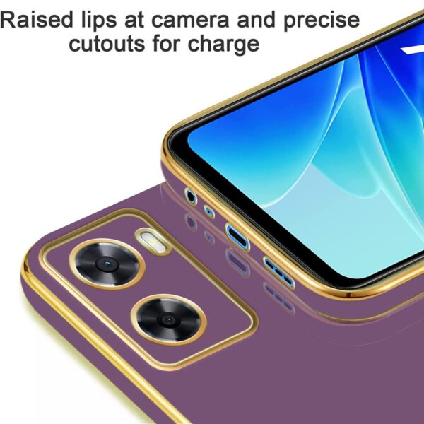 Luxury Premium Electroplated Gold Plated Case Cover and 3D Glass Protector For Oppo A57/A77/A77S - Image 20
