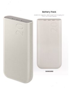 Alternative view of SAMSUNG OEM 10,000 mAh (25W) / 20,000 mAh (45W) USB-C Port Super-Fast Charging Powerbank