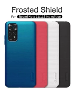 Nillkin Super Frosted Shield Matte cover case Cover and 3D Glass Protector for Xiaomi Redmi Note 11/Note 11S
