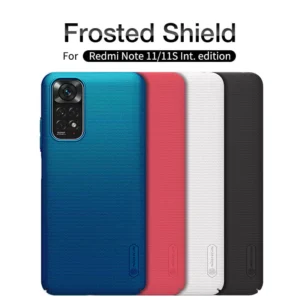 Nillkin Super Frosted Shield Matte cover case Cover and 3D Glass Protector for Xiaomi Redmi Note 11/Note 11S