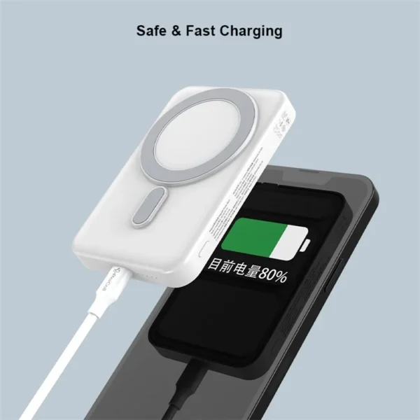 XUNDD  XDCH-034 10000mAh Portable  Magsafe Magnetic Wireless Portable Power Bank - Image 5
