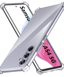 Luxury Premium Anti-Burst Transparent Case Cover and 3D Glass Protector For Samsung Galaxy A24