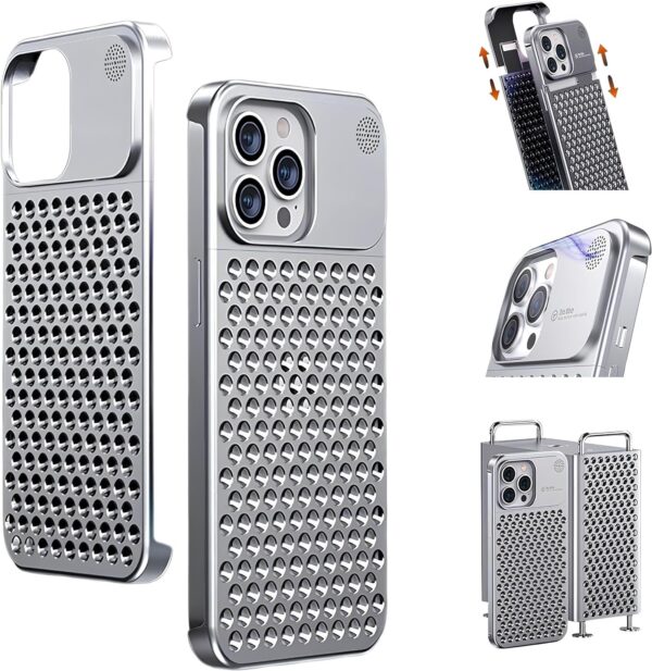 Luxury Ultra thin Aluminum Alloy Heat Dissipation Aromatherapy Anti-Scratch Slim Case Cover For iPhone series
