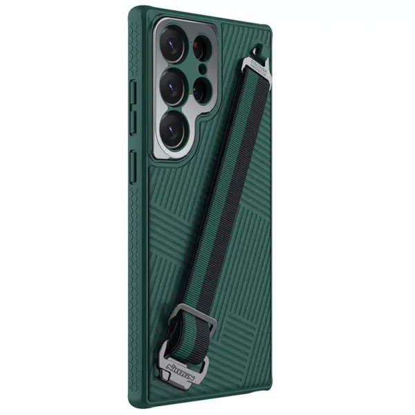 Nilkin With Rope Strap Luxury Sports 3D Texture Shockproof Cover Samsung Galaxy S24 Ultra - Image 21