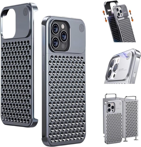 Luxury Ultra thin Aluminum Alloy Heat Dissipation Aromatherapy Anti-Scratch Slim Case Cover For iPhone series - Image 13