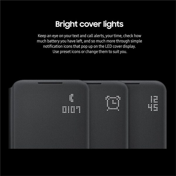 LED View Cover Intelligent View Flip Cover Phone Case Cover For Samsung Galaxy S22 Plus - Image 9