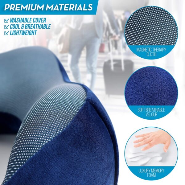 Memory Foam U-shaped Neck Soft Travel Pillow Massage - Image 18