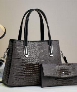 Alternative view of Queen Classic Design 2 in 1 Purse and Crossbody Satchel Shoulder Bag