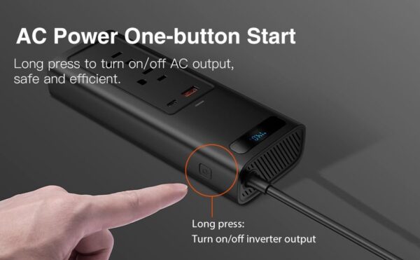 Baseus Power Inverter DC 12V to AC 220V 150W Dual Port Fast Charging Car Power Station - Image 18