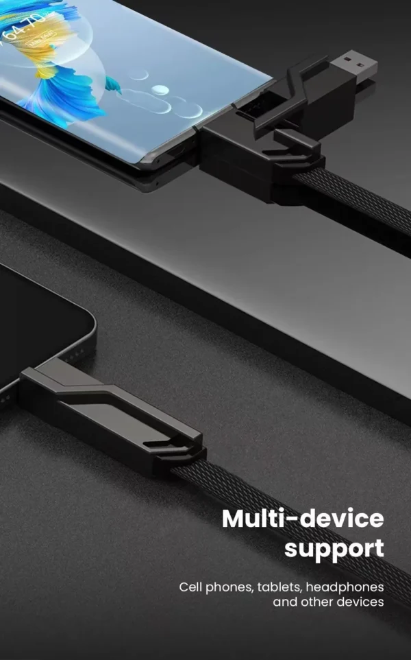 WIWU 4 in 1 100W USB USB Type C To USB C Cable Fast Charging Lighting Data Cord - Image 8