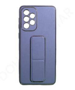 Premium Gold Electroplated Luxury Leather Case with Magnetic Car Mount Holder & Wrist Strap Case Kickstand for Samsung Galaxy A Series