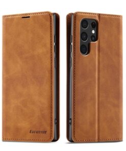 Samsung Galaxy S23 Series Leather Magnetic Wallet Flip Case