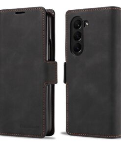 Luxury Premium PU Leather Card Slot Phone Case for Samsung Z Fold 5