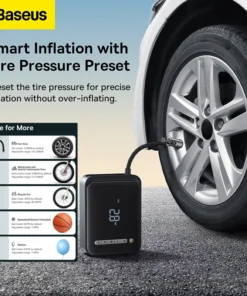 Alternative view of BASEUS 2 in 1 1000A Car Jump Starter Power Bank and Portable Air Compressor Inflator Pump