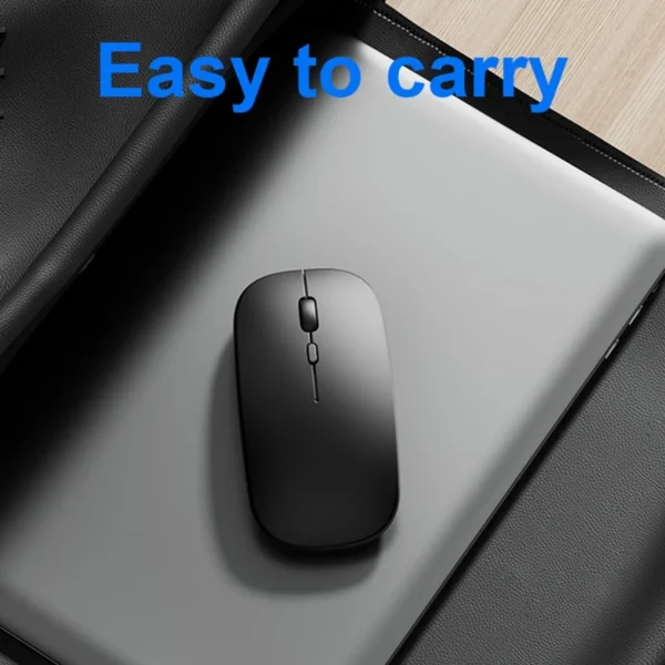 Luxury Premium Wireless Bluetooth Rechargeable Slim Mini Noiseless Cordless Mouse - Image 2