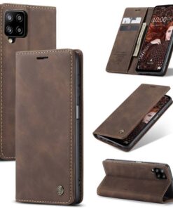 CaseMe Leather Flip Cover for Samsung Galaxy A12
