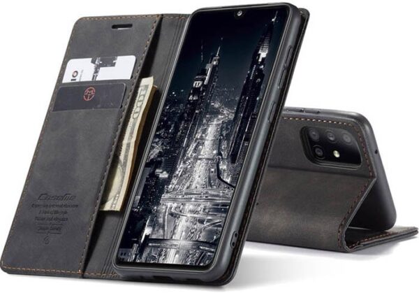 Luxury Premium Caseme Leather Wallet Case Cover and 3D GlassProtector For Samsung Galaxy A21S/A31 - Image 15