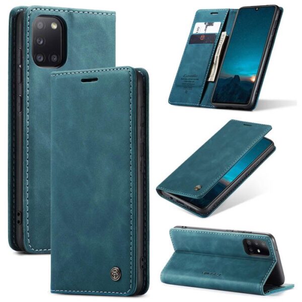 Luxury Premium Caseme Leather Wallet Case Cover and 3D GlassProtector For Samsung Galaxy A21S/A31 - Image 18