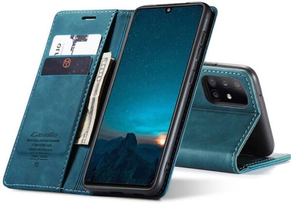 Luxury Premium Caseme Leather Wallet Case Cover and 3D GlassProtector For Samsung Galaxy A21S/A31 - Image 25