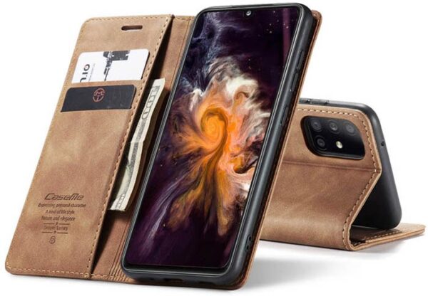 Luxury Premium Caseme Leather Wallet Case Cover and 3D GlassProtector For Samsung Galaxy A21S/A31 - Image 35