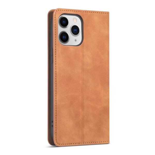 Fornwenw Genuine Leather Flip Cover for iPhone 12 Series - Image 7
