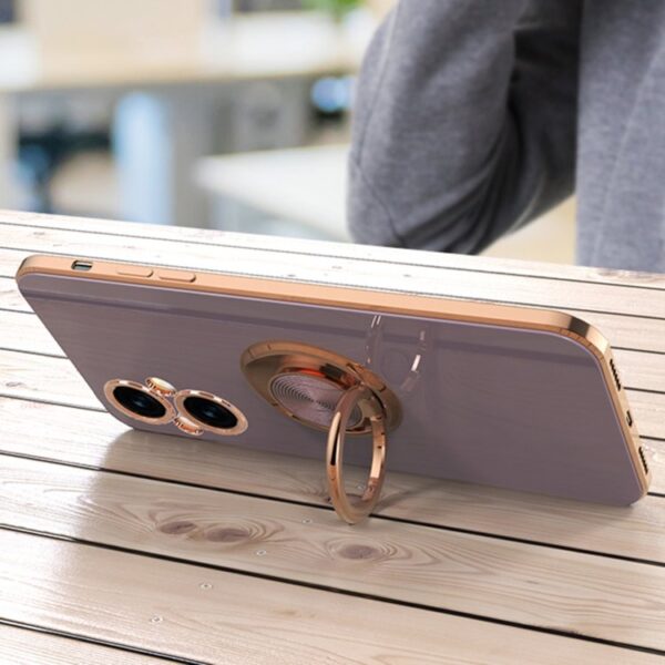 Luxury Premium Electroplated Gold Plated Case Cover and 3D Glass Protector For Oppo A96 - Image 15