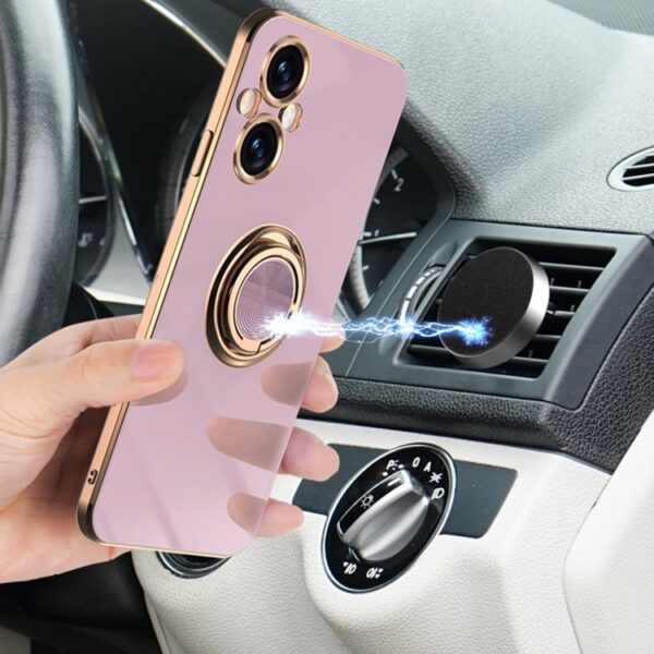 Luxury Premium Electroplated Gold Plated Case Cover and 3D Glass Protector For Oppo A96 - Image 16