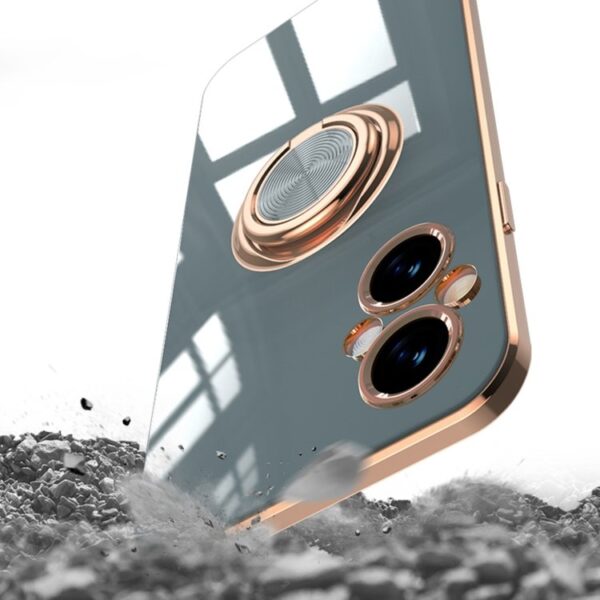 Luxury Premium Electroplated Gold Plated Case Cover and 3D Glass Protector For Oppo A96 - Image 18