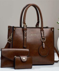 QUEEN 3 in 1 New Fashion Women Shoulder and Hand Bag