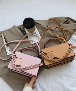 Luxury Premium Fashion Texture Small Chain New Simple Square Versatile One Shoulder Crossbody Bag