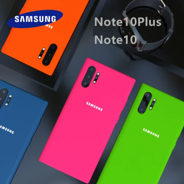 Official Liquid Silicone Case Cover For Samsung Galaxy Note 10 Plus - Image 19