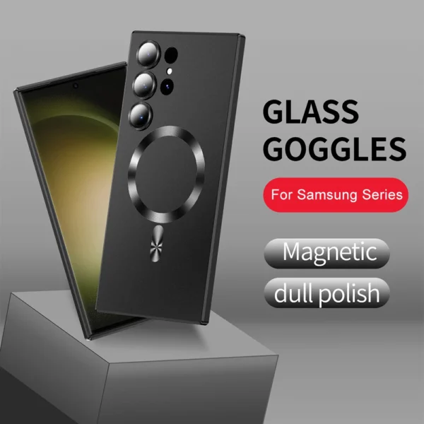 Magsafe Wireless Charging  Camera Lens Protection Case Cover For Samsung Galaxy S22 Ultra