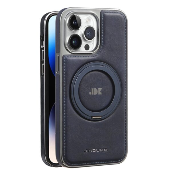 Fun-Casery Magnetic Kickstand Shockproof Leather Case for IPHONE 16/15/14 PRO MAX SERIES - Image 12
