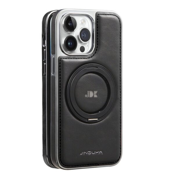 Fun-Casery Magnetic Kickstand Shockproof Leather Case for IPHONE 16/15/14 PRO MAX SERIES - Image 9