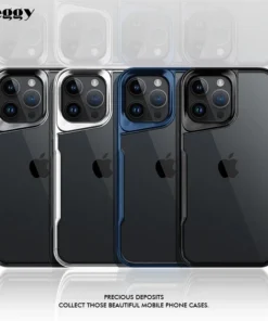 Alternative view of Exquisite Electroplated Acrylic Luxury Shockproof Shell with TPU Soft Frame Phone Case for iPhone Series