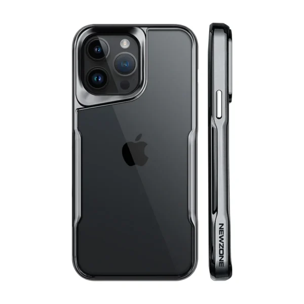 Exquisite Electroplated Acrylic Luxury Shockproof Shell with TPU Soft Frame Phone Case for iPhone Series