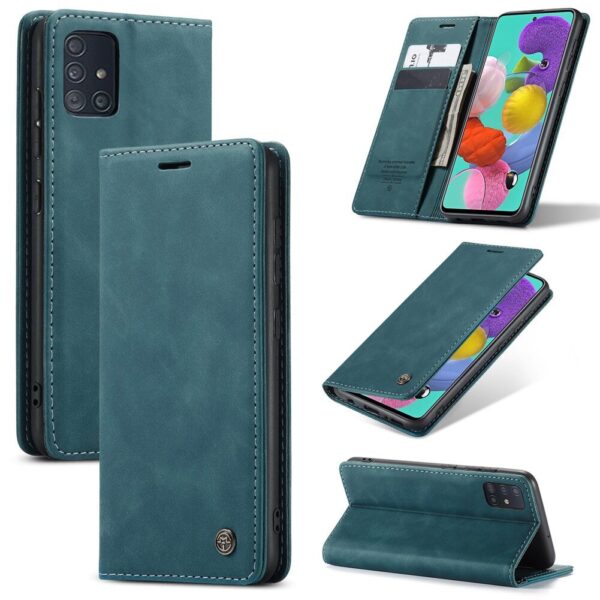 Luxury Premium Caseme Leather Wallet Case Cover and 3D GlassProtector For Samsung Galaxy A51/A71 - Image 23