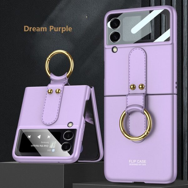 Luxury Premium Finger Ring Case Cover For Samsung Galaxy Flip 3 5G and Z Flip 4 5G - Image 13